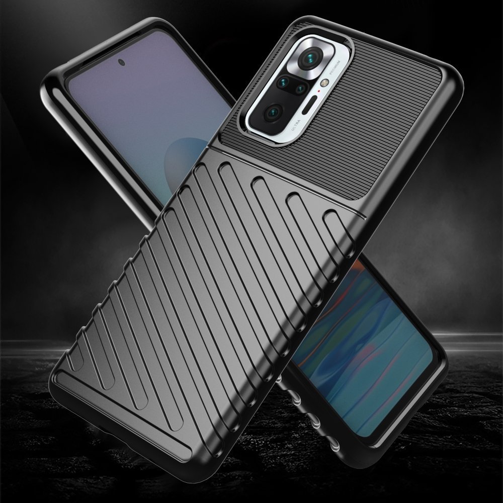 Pokrowiec Thunder Case czarny Xiaomi Redmi Note 10 Pro / 2