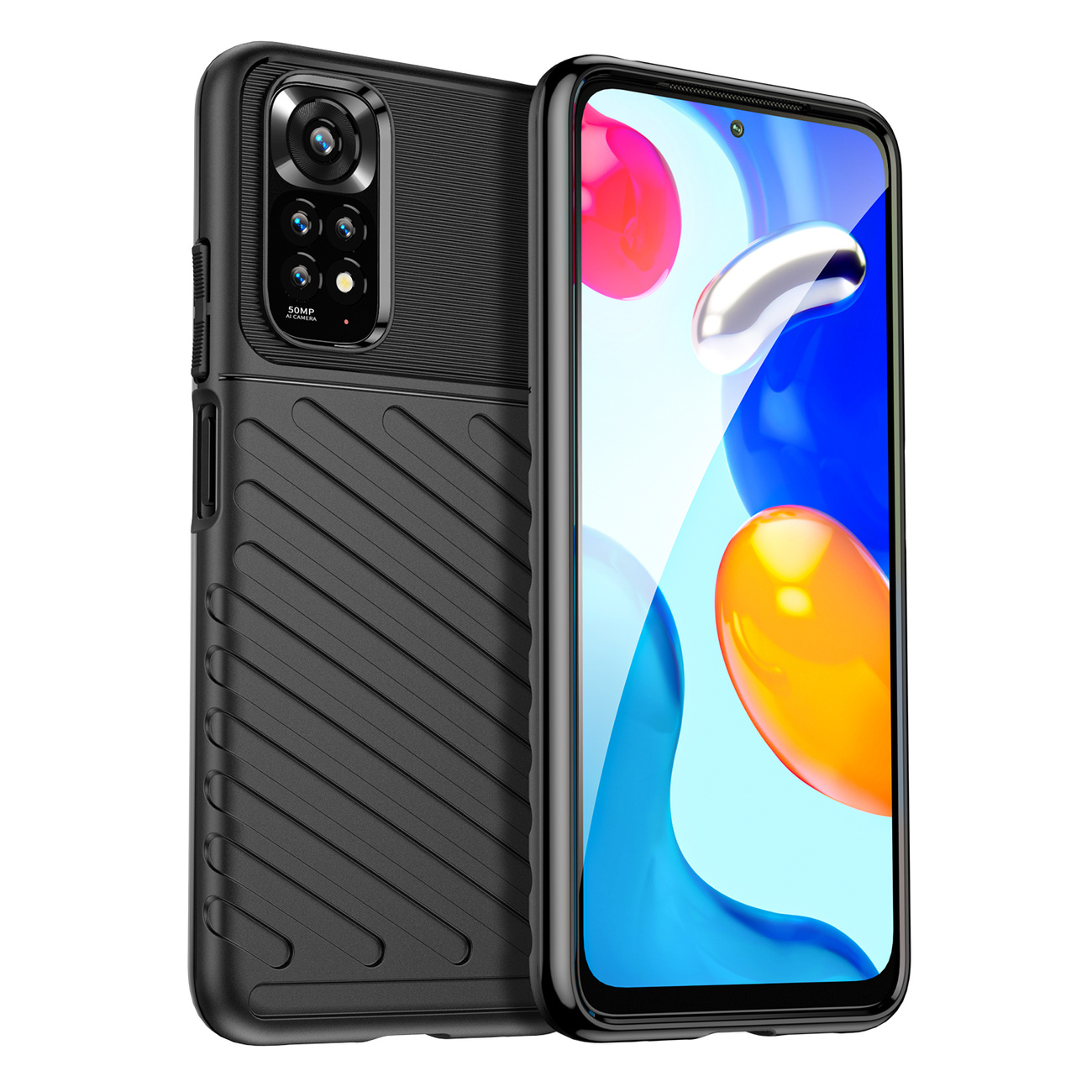 Pokrowiec Thunder Case czarny Xiaomi Redmi Note 11