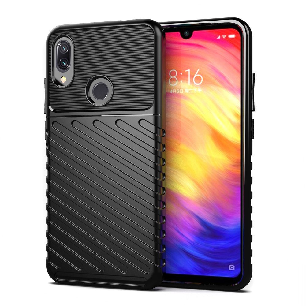 Pokrowiec Thunder Case czarny Xiaomi Redmi Note 7