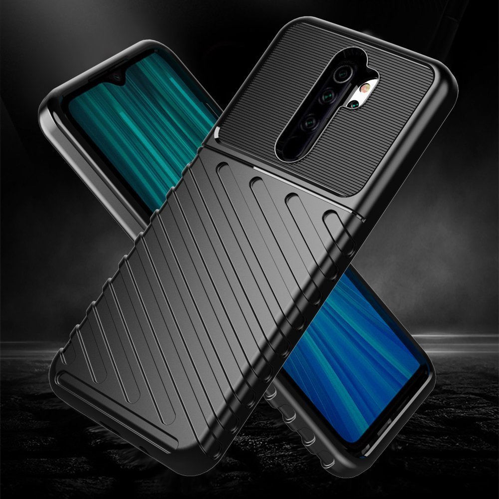 Pokrowiec Thunder Case czarny Xiaomi Redmi Note 8 Pro / 2 Pokrowiec Thunder Case czarny Xiaomi Redmi Note 8 Pro / 2