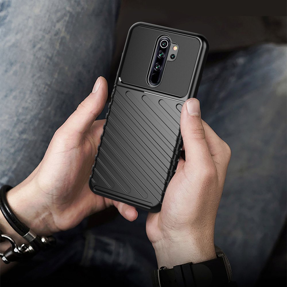 Pokrowiec Thunder Case czarny Xiaomi Redmi Note 8 Pro / 9 Pokrowiec Thunder Case czarny Xiaomi Redmi Note 8 Pro / 9