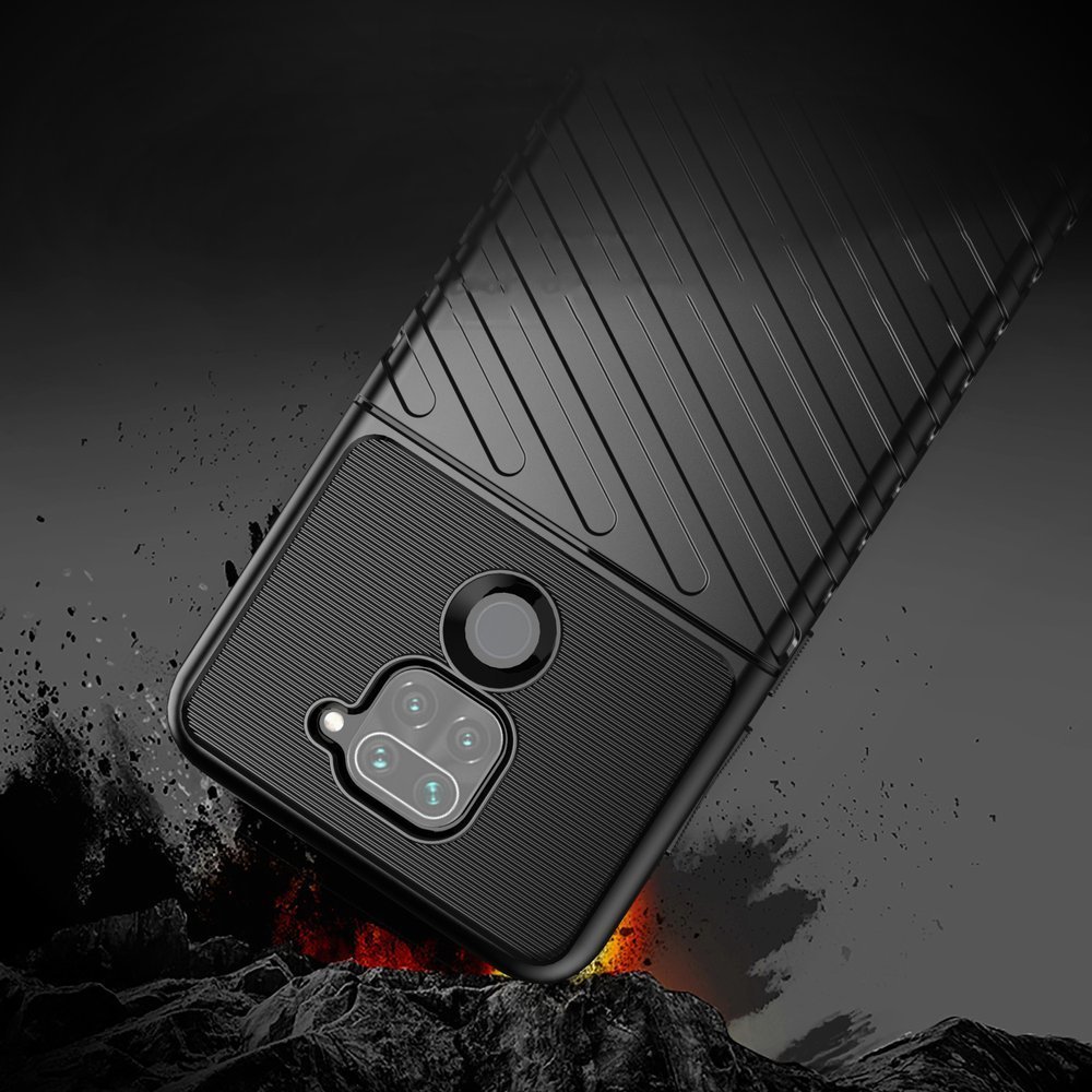 Pokrowiec Thunder Case czarny Xiaomi Redmi Note 9 / 5
