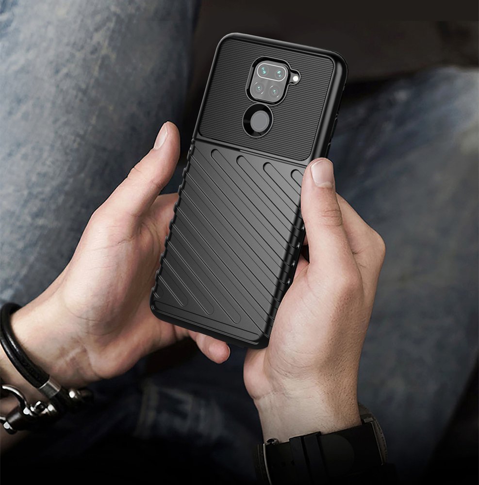 Pokrowiec Thunder Case czarny Xiaomi Redmi Note 9 / 9