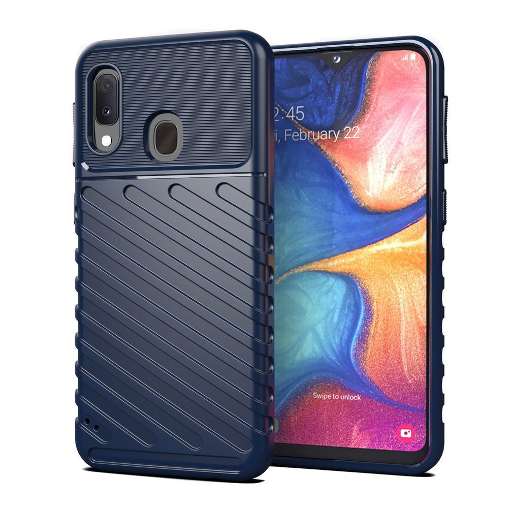 Pokrowiec Thunder Case niebieski Samsung Galaxy A20e Pokrowiec Thunder Case niebieski Samsung Galaxy A20e