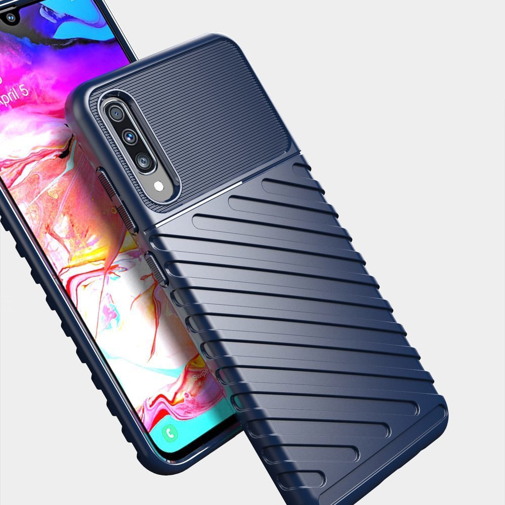 Pokrowiec Thunder Case niebieski Samsung Galaxy A70 / 8