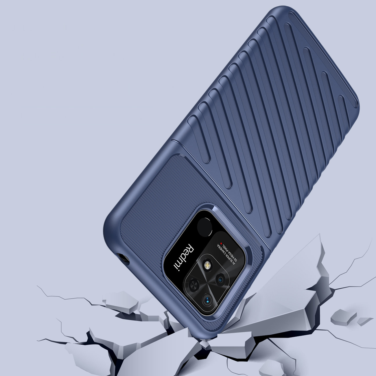 Pokrowiec Thunder Case niebieski Xiaomi Redmi 10C / 4