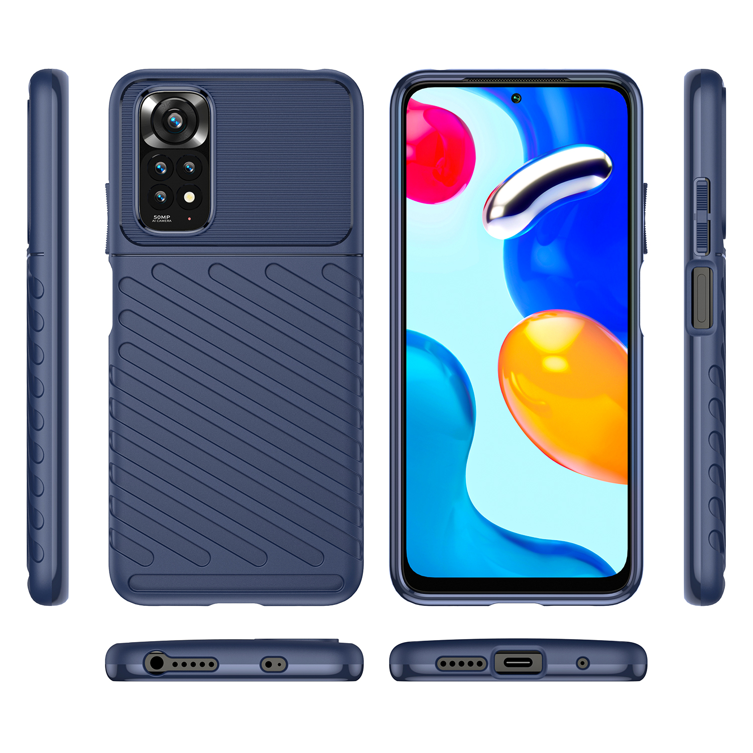 Pokrowiec Thunder Case niebieski Xiaomi Redmi Note 11 / 7