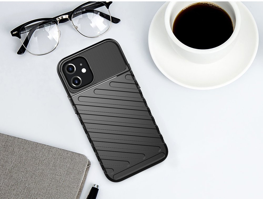 Pokrowiec Thunder Case zielony Apple iPhone 12 Mini / 11 Pokrowiec Thunder Case zielony Apple iPhone 12 Mini / 11