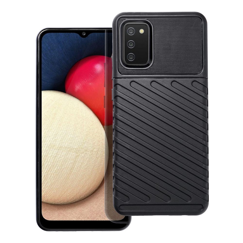 Pokrowiec THUNDER czarny Samsung A02S