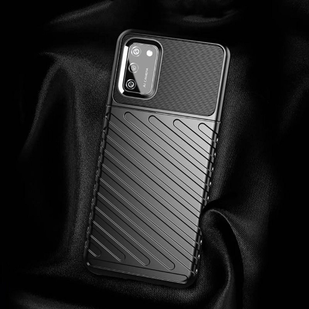 Pokrowiec THUNDER czarny Samsung A02S / 8