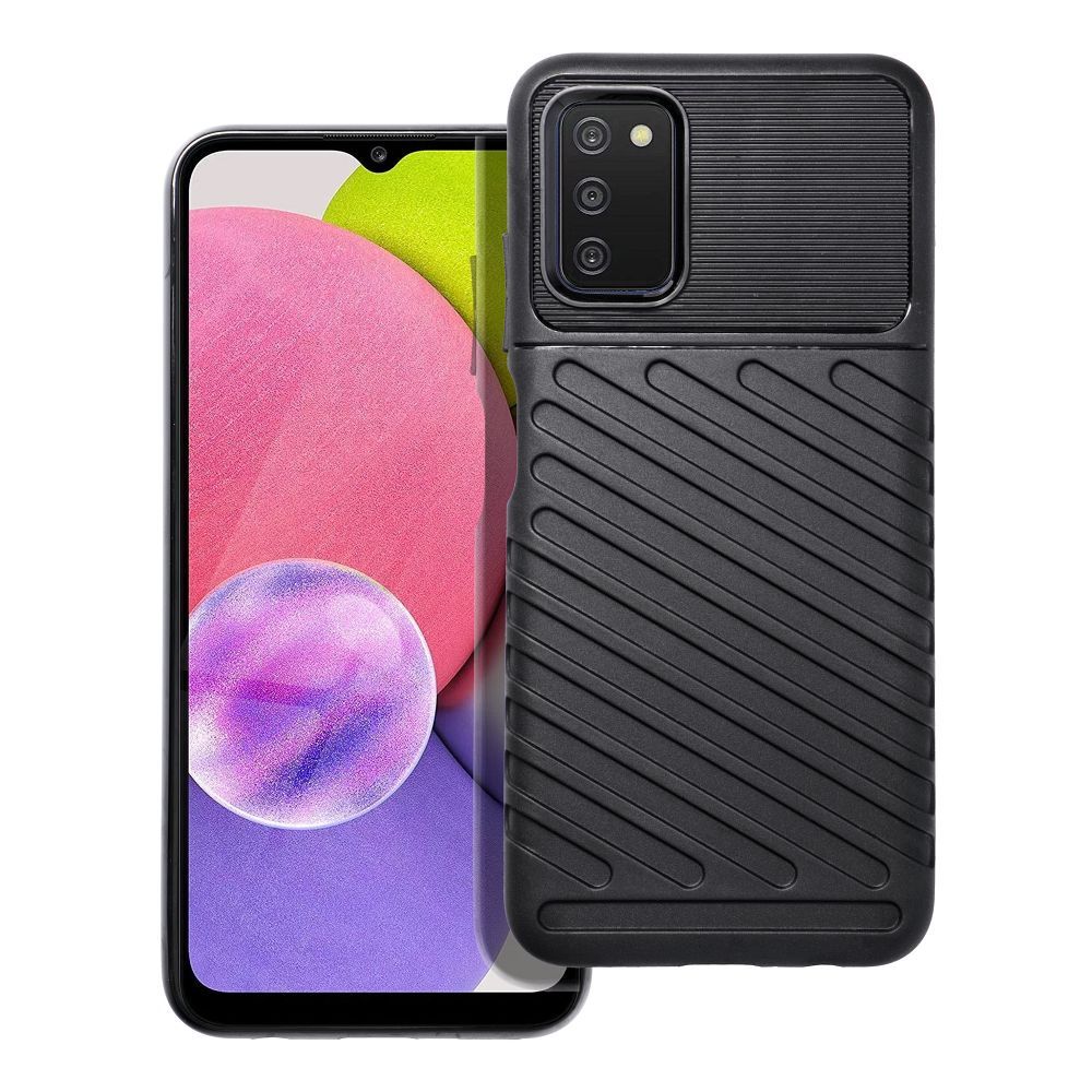 Pokrowiec THUNDER czarny Samsung Galaxy A03s Pokrowiec THUNDER czarny Samsung Galaxy A03s