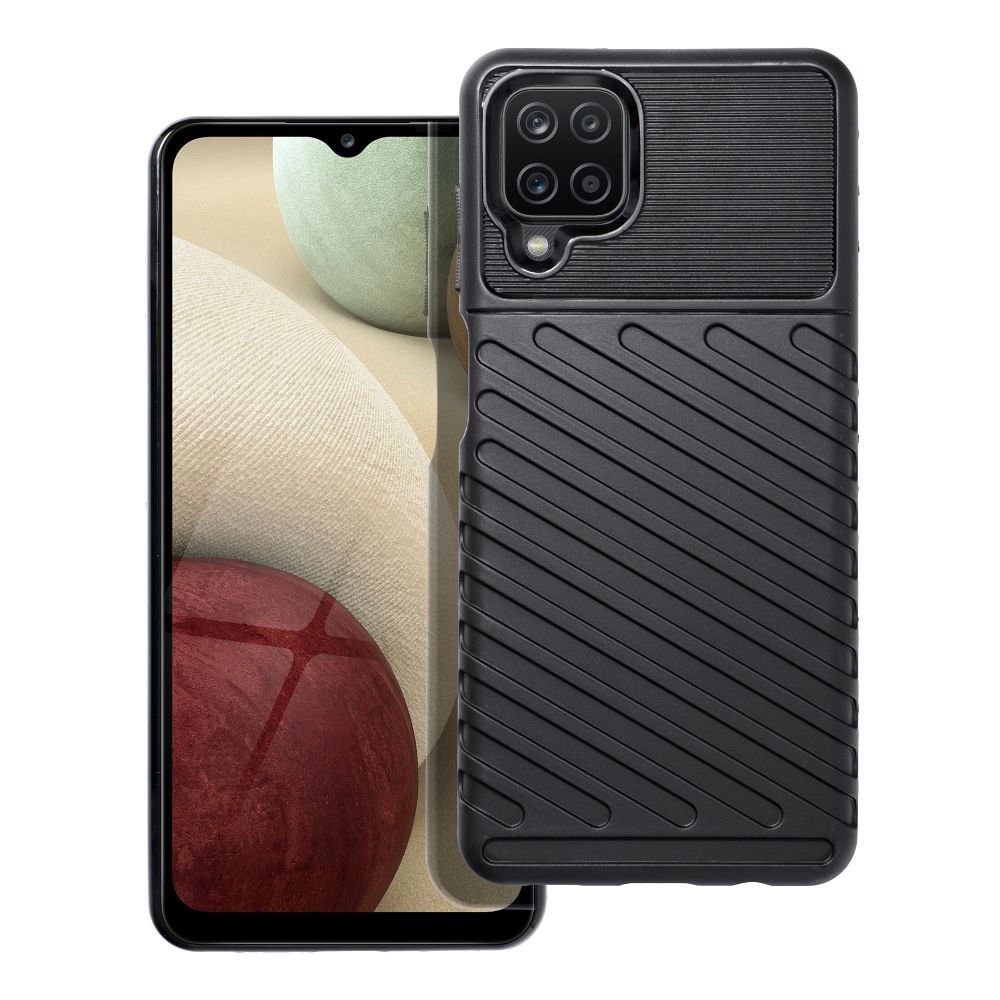 Pokrowiec THUNDER czarny Samsung Galaxy A12 Pokrowiec THUNDER czarny Samsung Galaxy A12