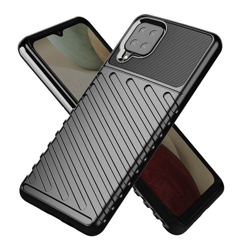 Pokrowiec THUNDER czarny Samsung Galaxy A12 / 2 Pokrowiec THUNDER czarny Samsung Galaxy A12 / 2