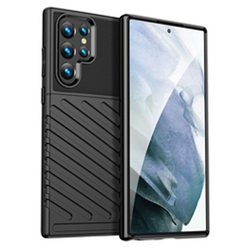 Pokrowiec THUNDER czarny Samsung Galaxy S22 Ultra