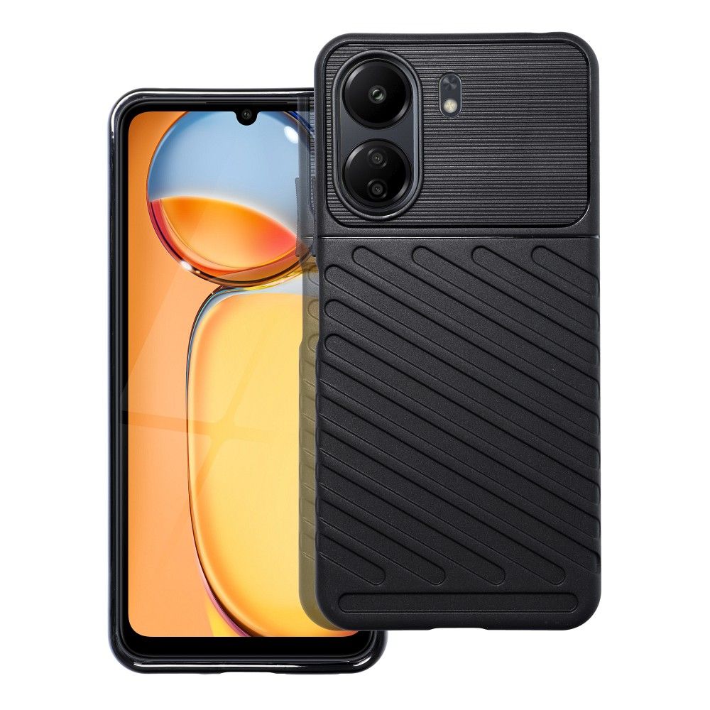 Pokrowiec THUNDER czarny Xiaomi POCO C65
