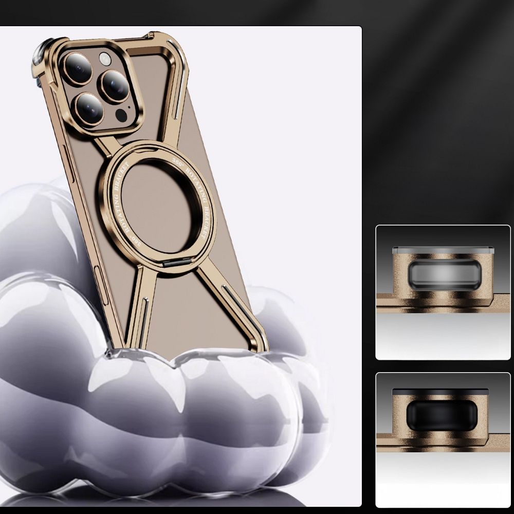 Pokrowiec TITANIUM Bracket złoty Apple iPhone 13 / 5 Pokrowiec TITANIUM Bracket złoty Apple iPhone 13 / 5