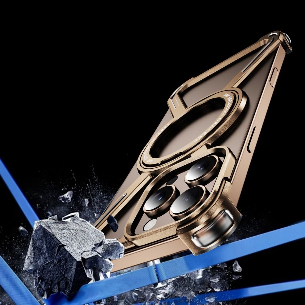 Pokrowiec TITANIUM Bracket z�oty Apple iPhone 14 / 10