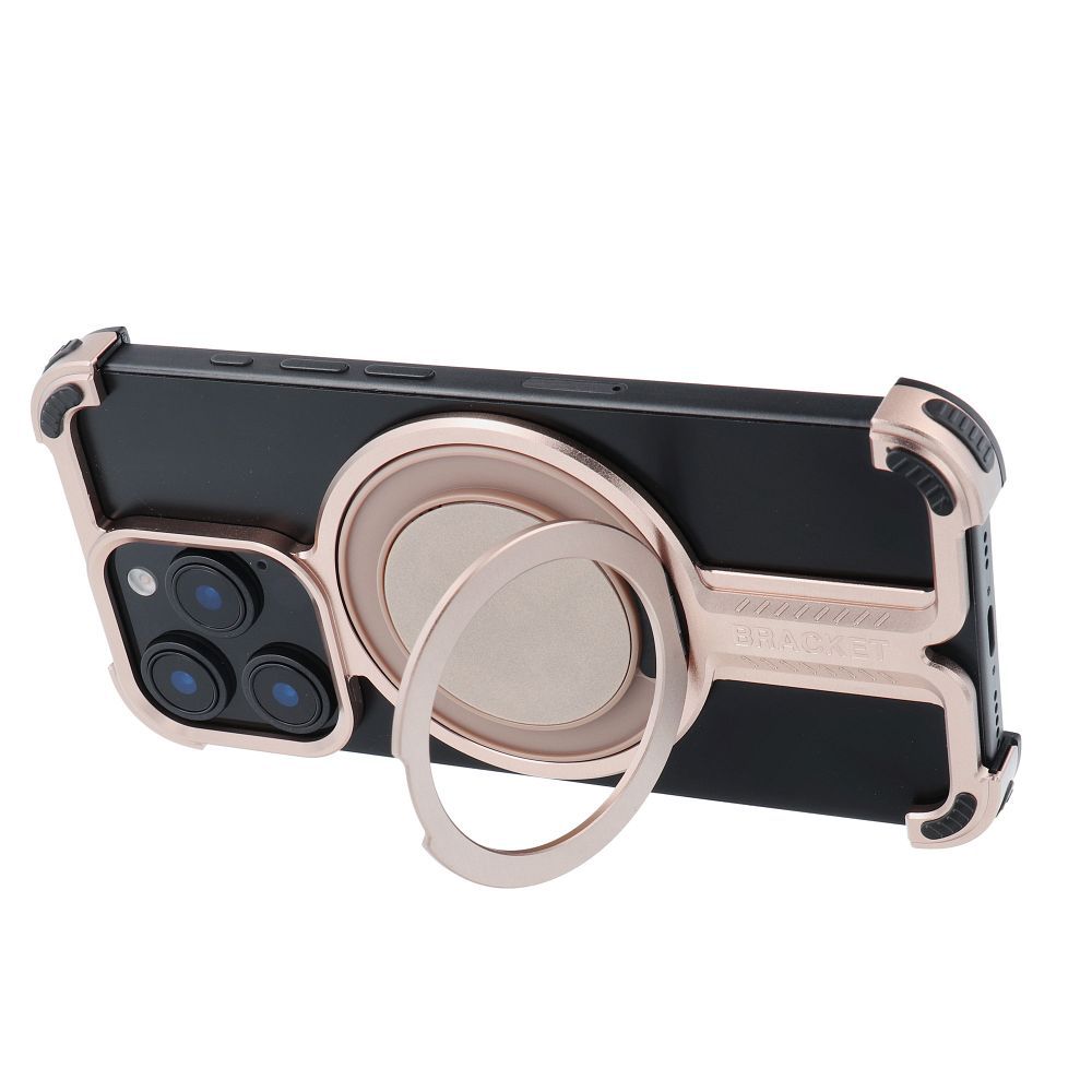 Pokrowiec TITANIUM Bracket złoty Apple iPhone 15 Pro / 3 Pokrowiec TITANIUM Bracket złoty Apple iPhone 15 Pro / 3