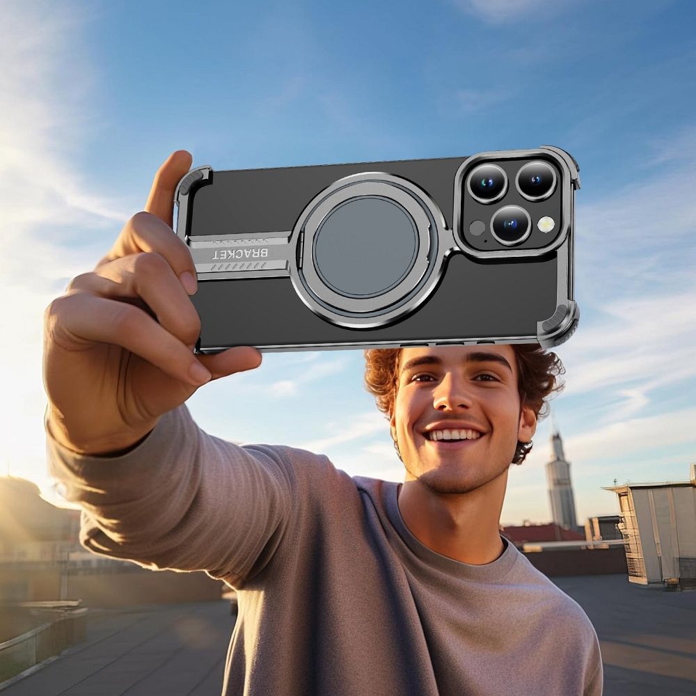 Pokrowiec TITANIUM Bracket z�oty Apple iPhone 16 / 12