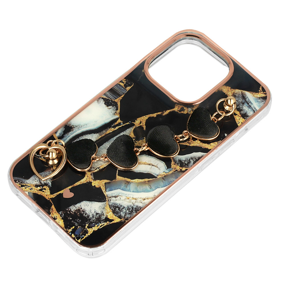 Pokrowiec Trend Case wz�r 1 czarny Apple iPhone X / 5