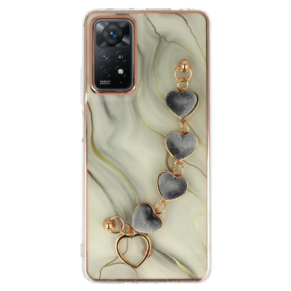 Pokrowiec Trend Case wz�r 1 bia�y Xiaomi Redmi Note 11 Pro / 2
