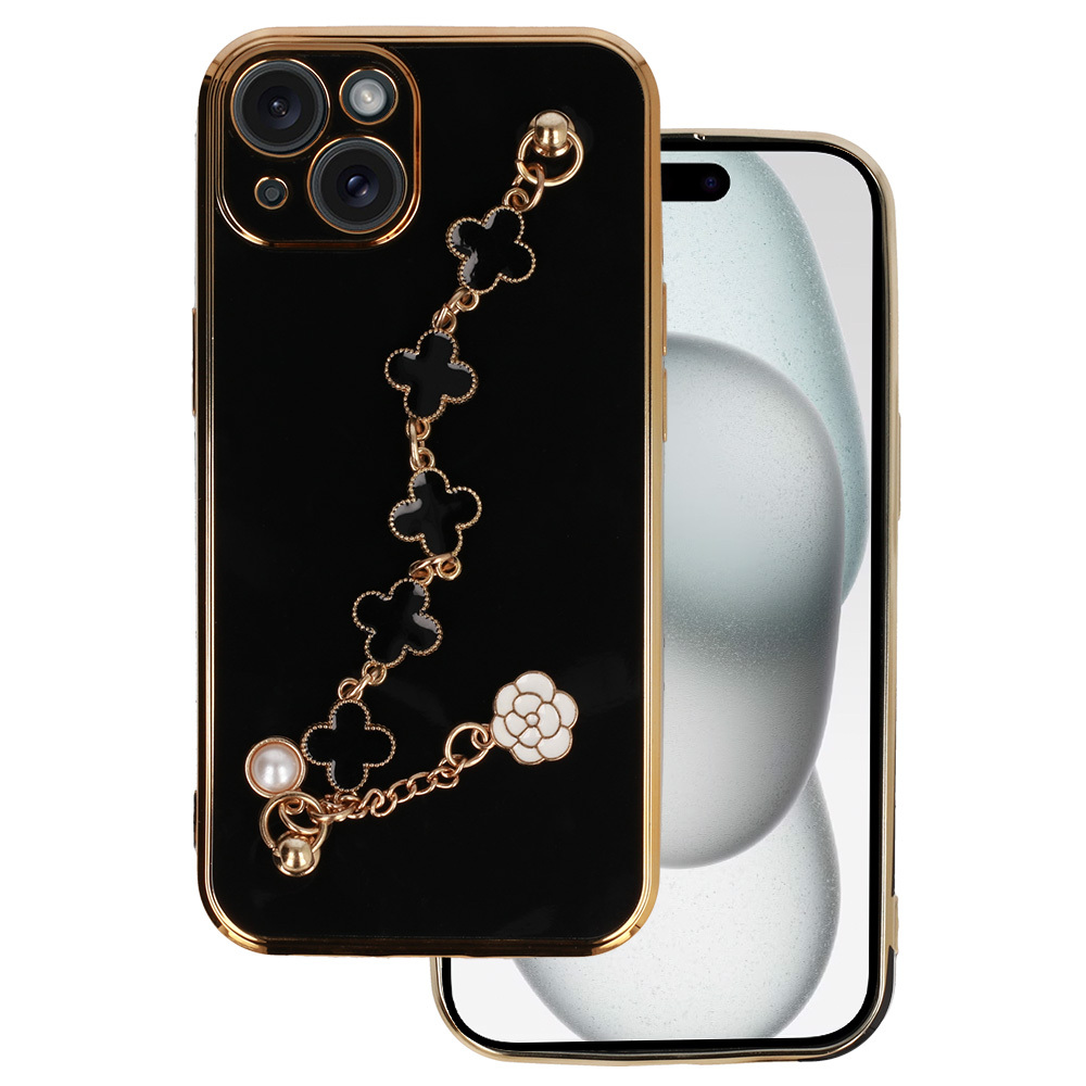 Pokrowiec Trend Case wz�r 3 czarny Apple iPhone 15