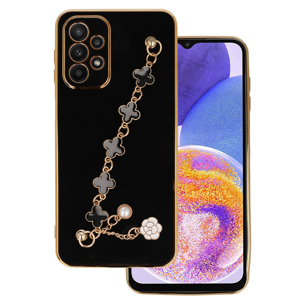 Pokrowiec Trend Case wz�r 3 czarny Samsung Galaxy A23 4G