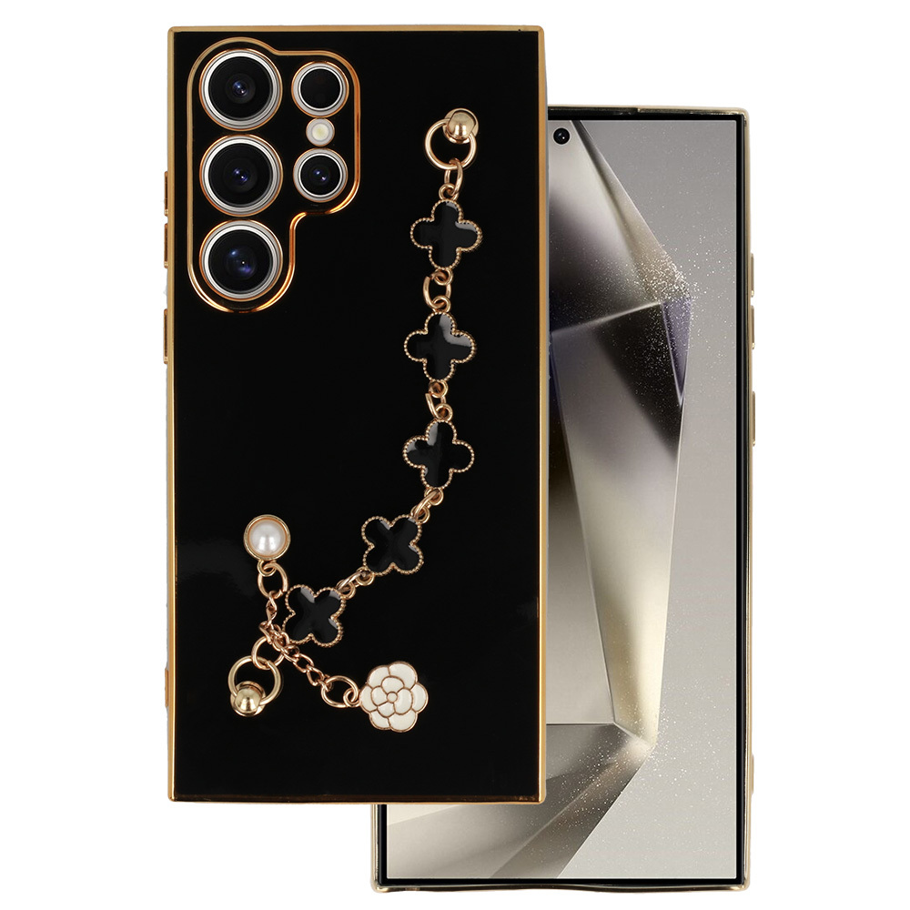 Pokrowiec Trend Case wz�r 3 czarny Samsung Galaxy S23 Ultra