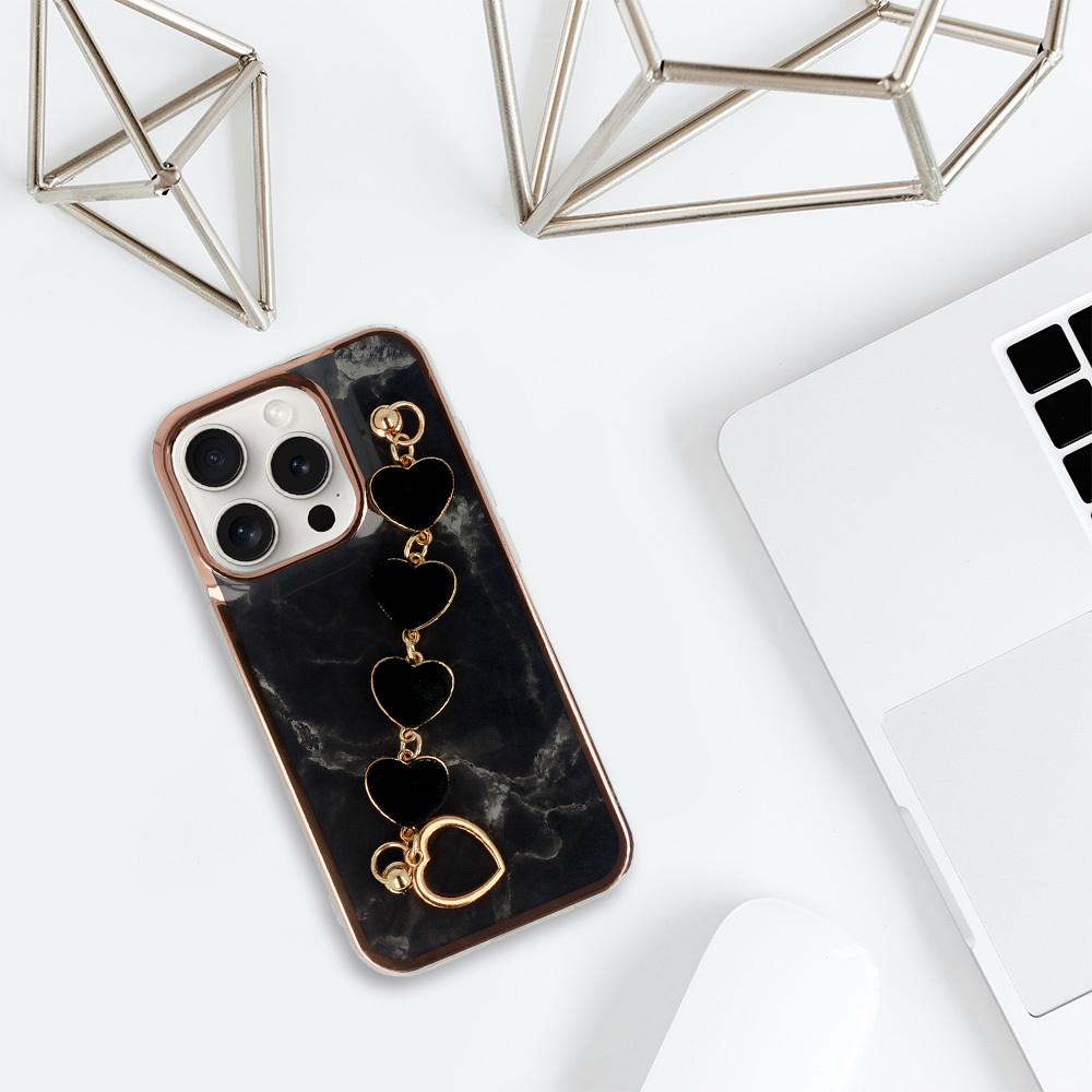 Pokrowiec Trend Case wz�r 6 czarny Apple iPhone 16 / 6