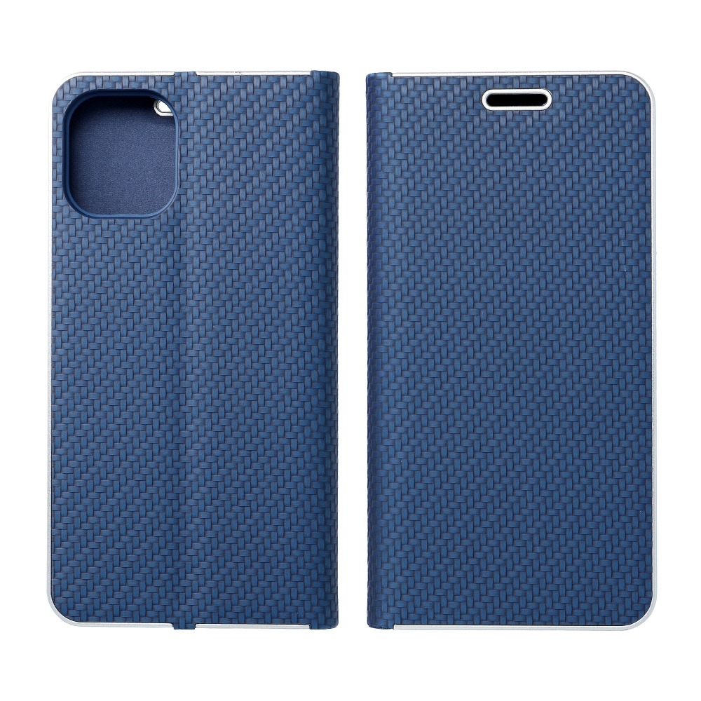 Pokrowiec Vennus Book Carbon niebieski Apple iPhone 12 Pro Max / 7