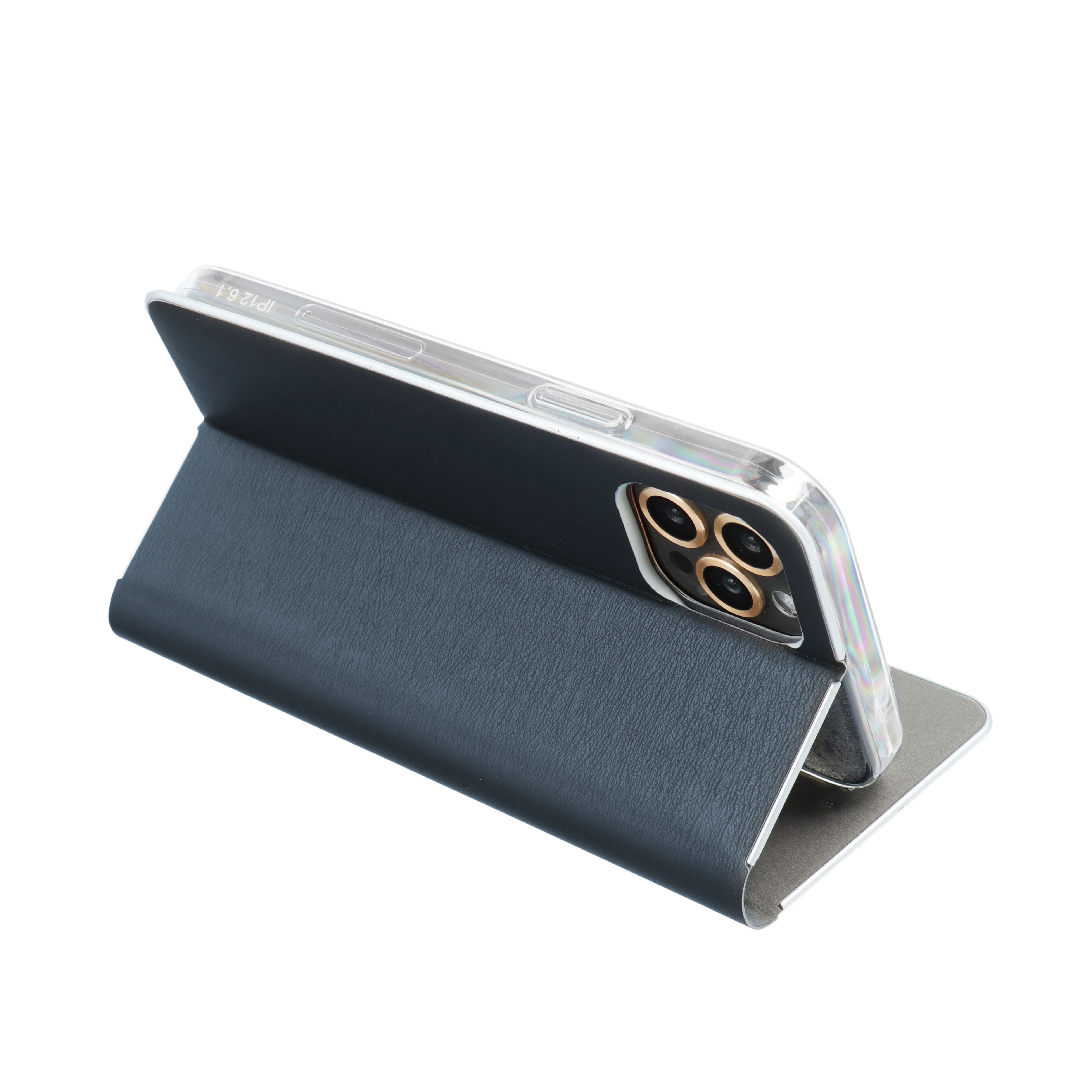 Pokrowiec Vennus Book Carbon niebieski Samsung Galaxy A34 5G / 5