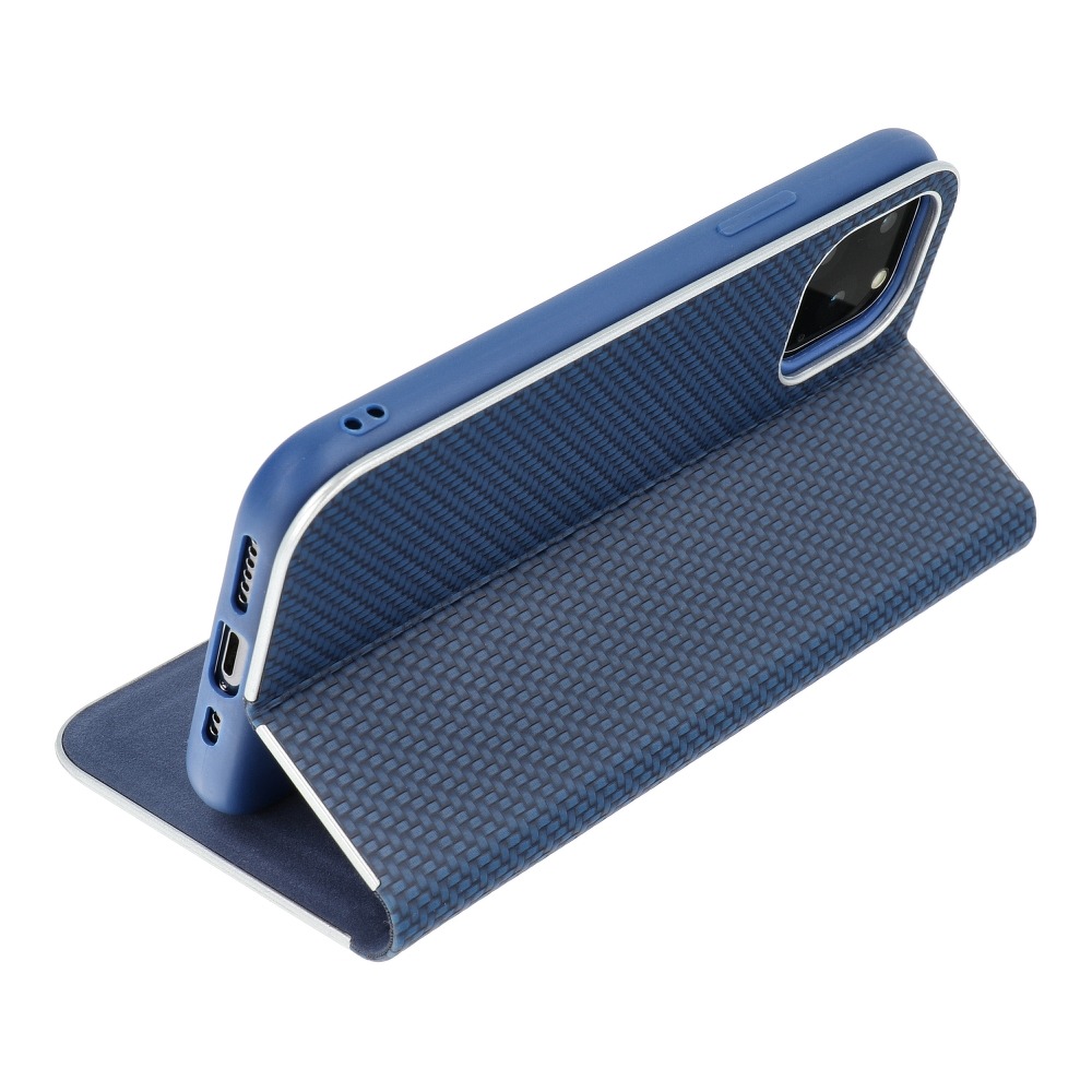 Pokrowiec Vennus Book Carbon niebieski Xiaomi Redmi Note 10 Pro