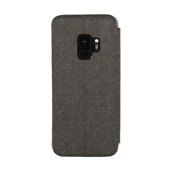 Pokrowiec Vennus Book Cotton czarny Samsung Galaxy A6 Plus (2018) / 2