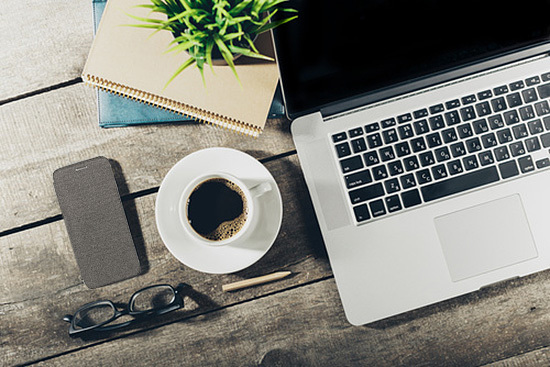 Pokrowiec Vennus Book Cotton szary Samsung Galaxy S9 Plus / 5