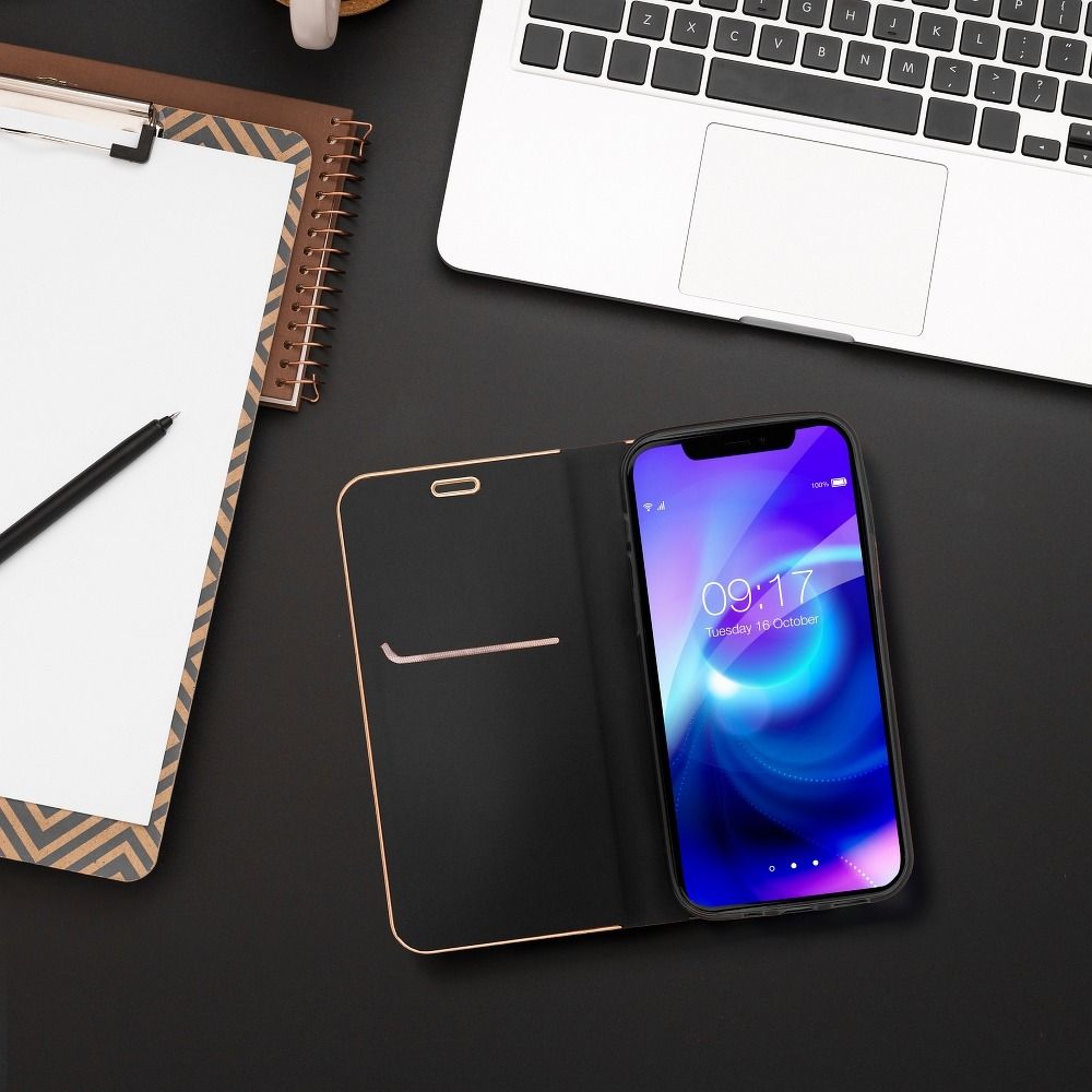 Pokrowiec Vennus Book czarny Apple iPhone 8 / 3 Pokrowiec Vennus Book czarny Apple iPhone 8 / 3