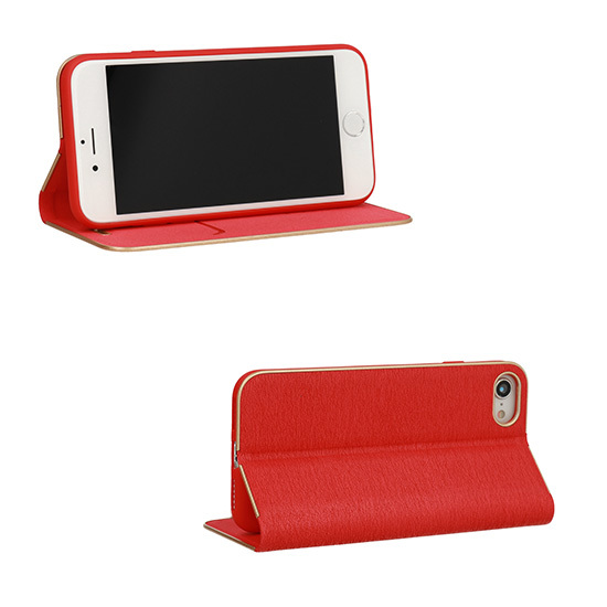 Etui zamykane z klapk i magnesem Vennus Book czerwony Apple iPhone 12 Mini / 3
