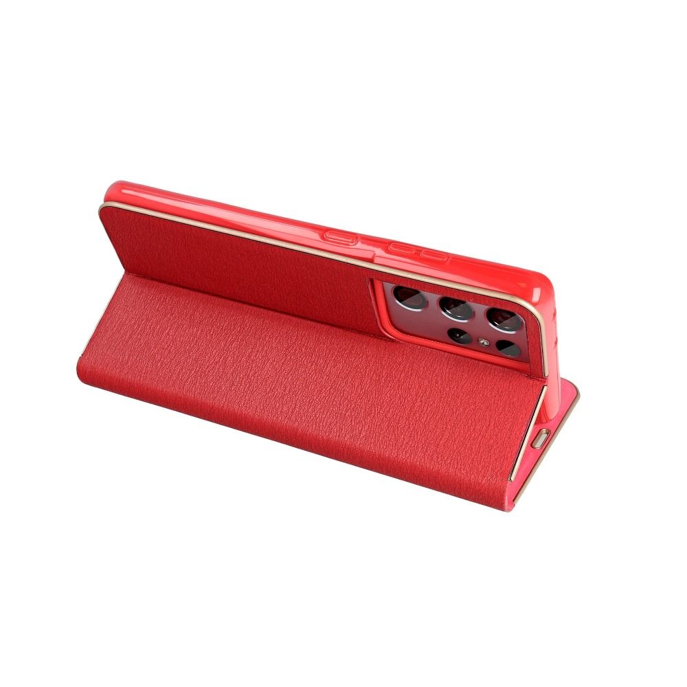 Etui zamykane z klapk i magnesem Vennus Book czerwony Apple iPhone SE 2022 / 5