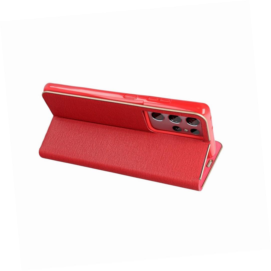 Etui zamykane z klapk� i magnesem Vennus Book czerwony Samsung A22 4G