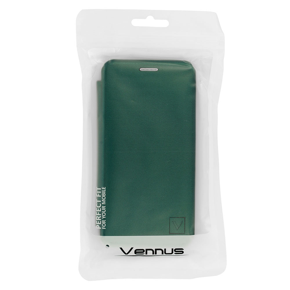 Pokrowiec Vennus Book Elegance ciemnozielony Xiaomi Redmi 9A / 3