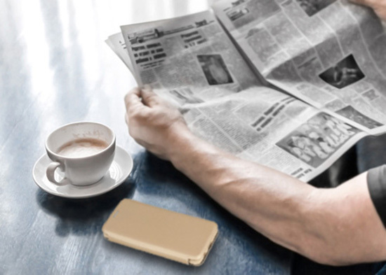 Pokrowiec Vennus Book Soft z�oty Apple iPhone X / 6