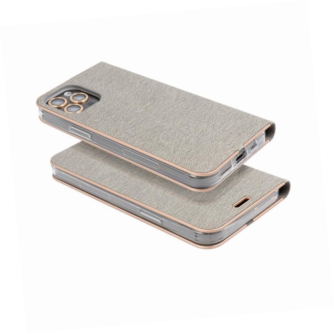 Etui zamykane z klapką i magnesem Vennus Book srebrny Apple iPhone 13 Mini Etui zamykane z klapką i magnesem Vennus Book srebrny Apple iPhone 13 Mini