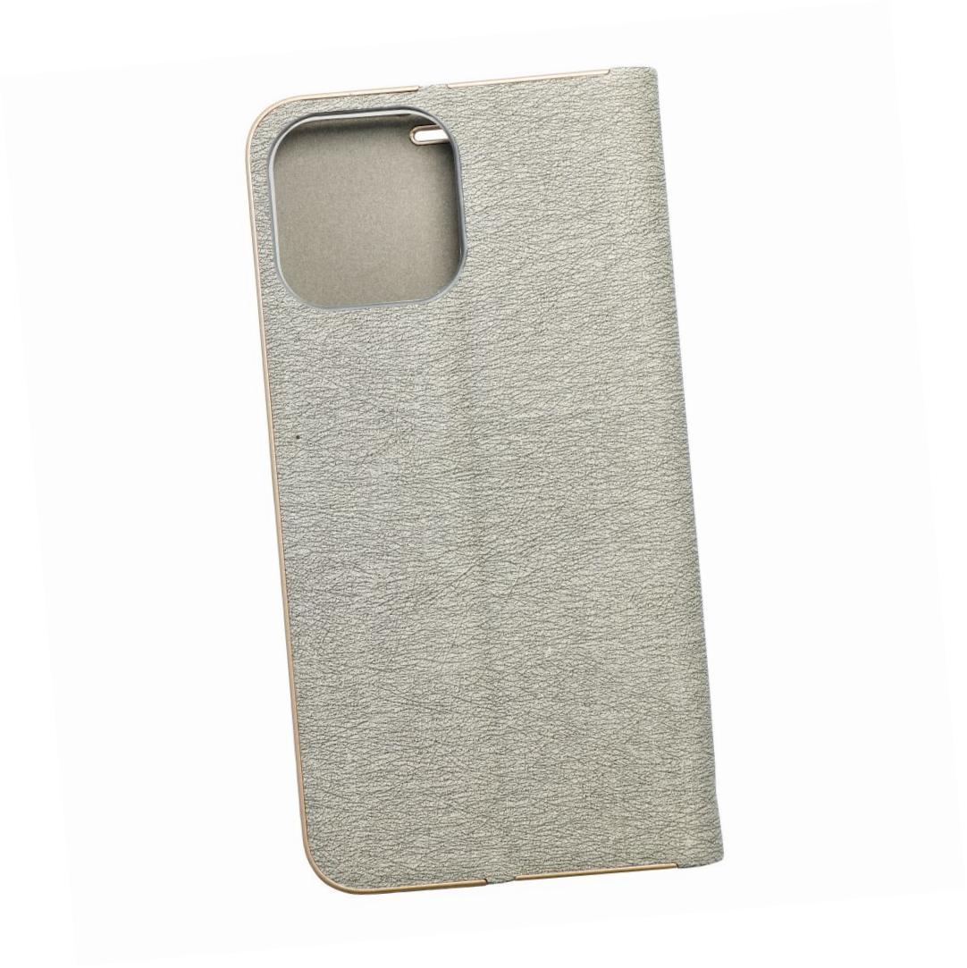 Etui zamykane z klapk� i magnesem Vennus Book srebrny Apple iPhone 14 Max