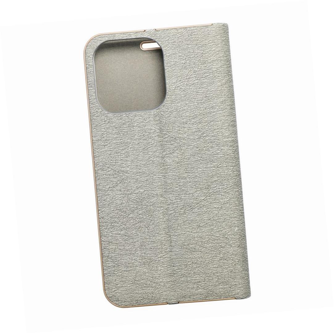 Etui zamykane z klapką i magnesem Vennus Book srebrny Apple iPhone 14 Pro Etui zamykane z klapką i magnesem Vennus Book srebrny Apple iPhone 14 Pro