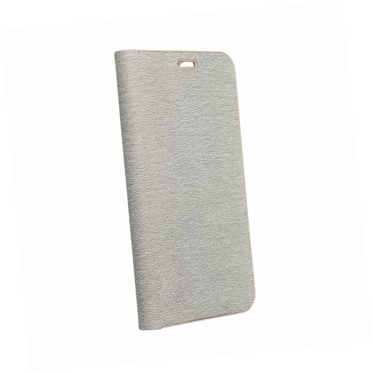 Etui zamykane z klapk� i magnesem Vennus Book srebrny Samsung Galaxy A03