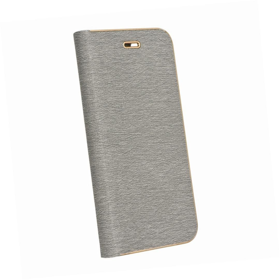 Etui zamykane z klapk i magnesem Vennus Book srebrny Samsung Galaxy A51