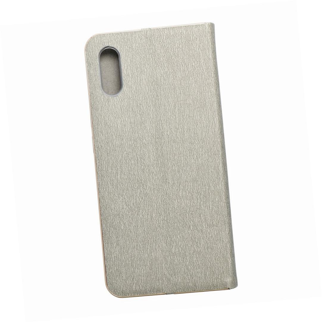 Etui zamykane z klapk� i magnesem Vennus Book srebrny Xiaomi Redmi 9AT