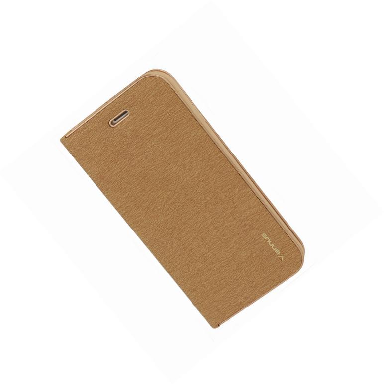 Etui zamykane z klapk� i magnesem Vennus Book z�oty Samsung Galaxy S21 Ultra 5G