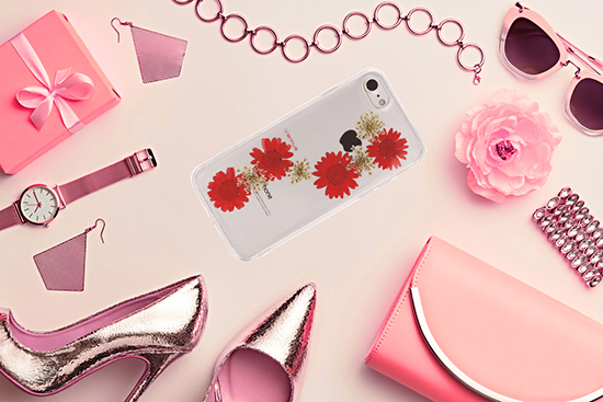 Pokrowiec Vennus Real Flower wz�r Flora Samsung Galaxy A6 (2018) / 6