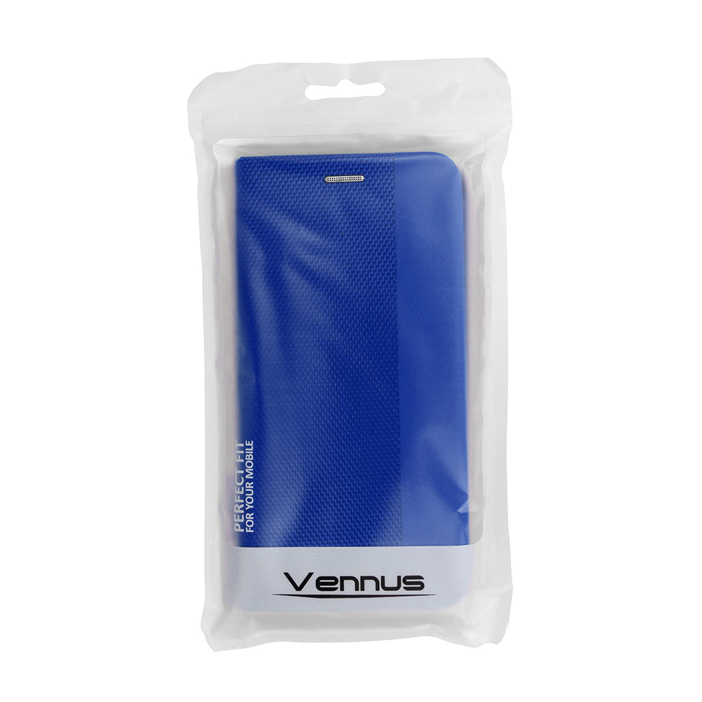 Etui zamykane z klapk i magnesem Vennus Sensitive Book niebieska Huawei P40 Lite E / 8