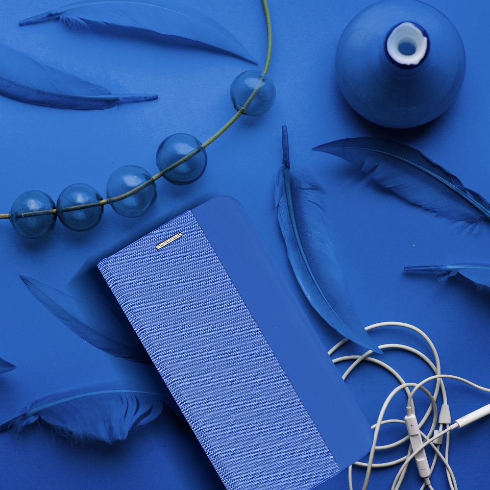 Etui zamykane z klapk i magnesem Vennus Sensitive Book niebieski Apple iPhone SE 2020 / 8